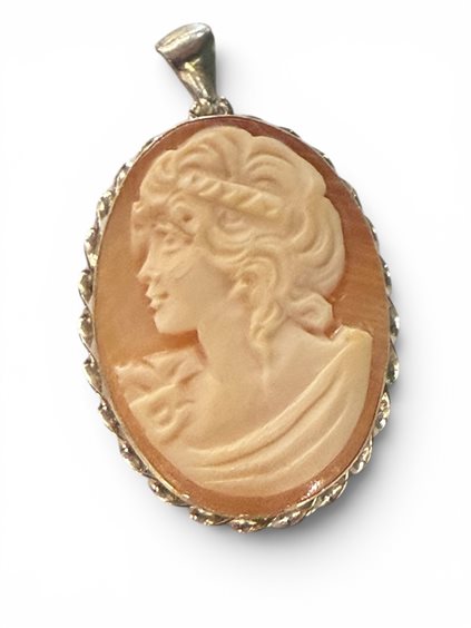 Colgante Mandile 1922 Mujer Cammei  in Plata Conchiglia 2MCICM237 - 2MCICM237
